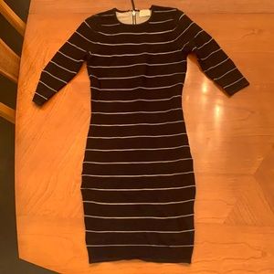 Torn by Ronny Kobo black and white size XS dress